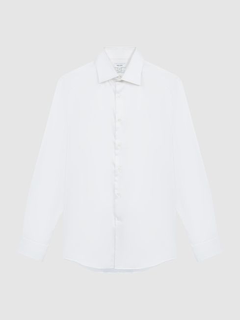 Frontier Cotton Satin Stretch Slim Fit Shirt