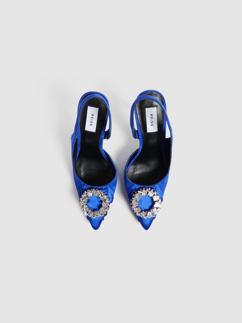 Celeste Sling Back Embellished Heels