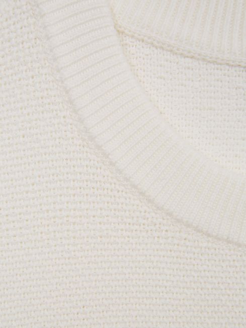 Brookes Stitch Interest Crew Neck Jumper