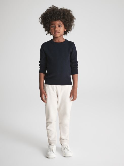 Brookes Stitch Interest Crew Neck Jumper