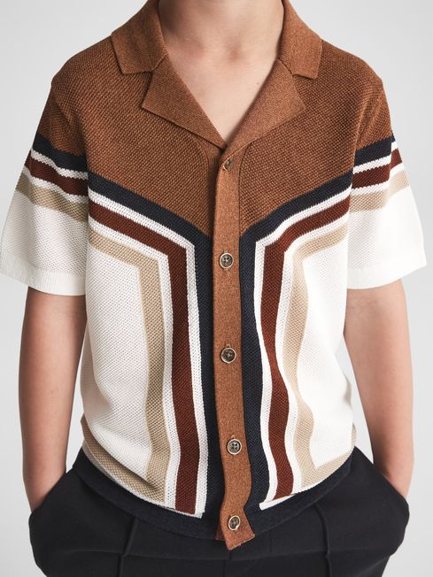Vinci Cuban Collar Panel Detail Shirt