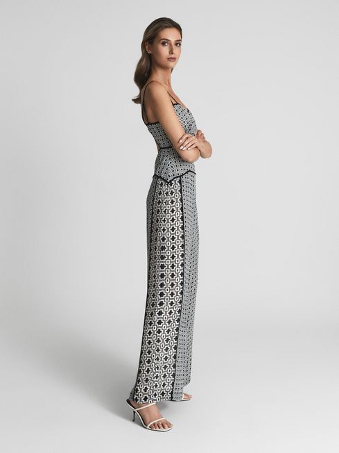 Remi Printed Wide Leg Resort Jumpsuit