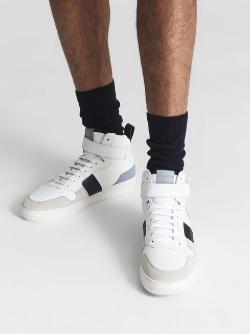 Aira High Top Leather Trainers