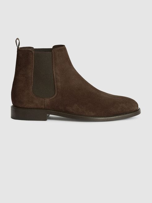 Tenor Suede Leather Chelsea Boots