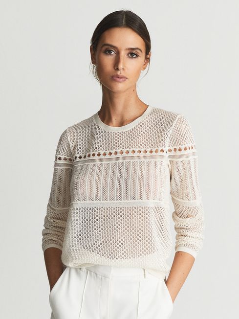 Eliana Lace Crew Neck Jumper