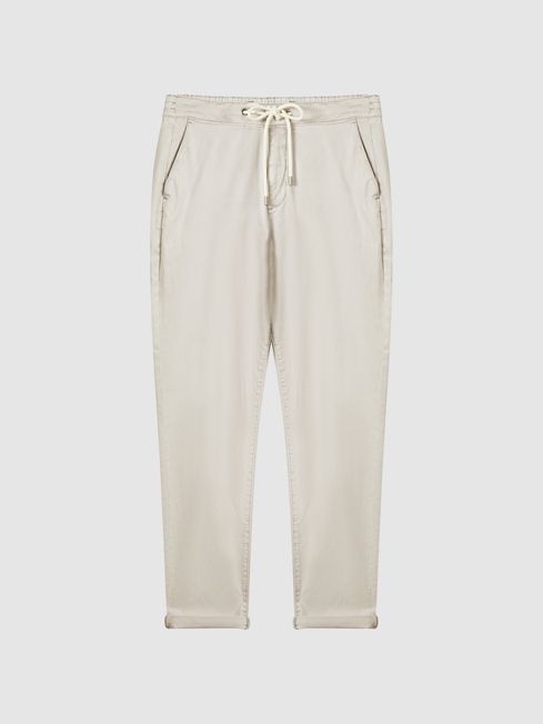 Fraser Brushed Twill Drawstring Trousers