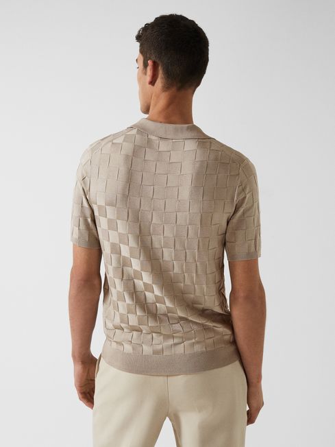 Santo - Che Basket Weave Cuban Collar Shirt