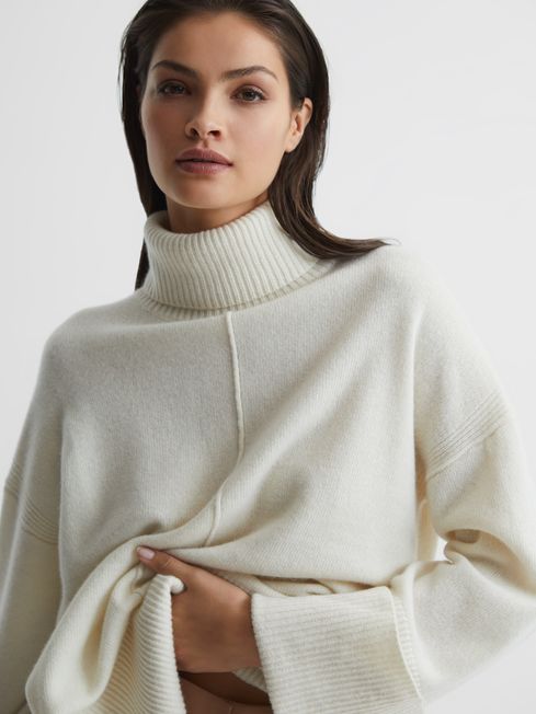 Sarah Cashmere Blend Roll Neck Jumper