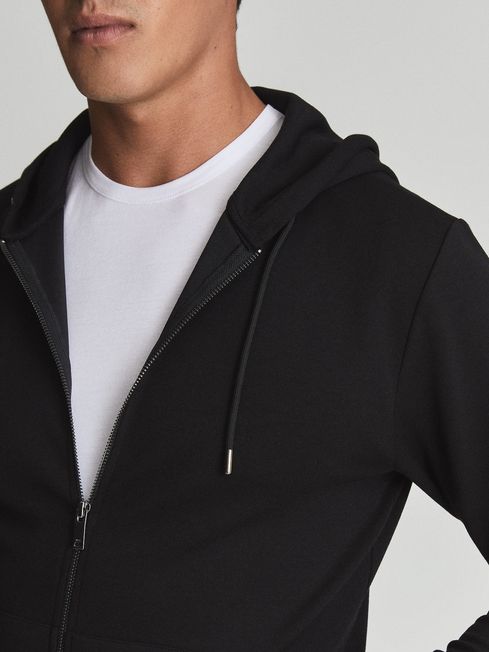 Harrison Zip-Through Jersey Hoodie