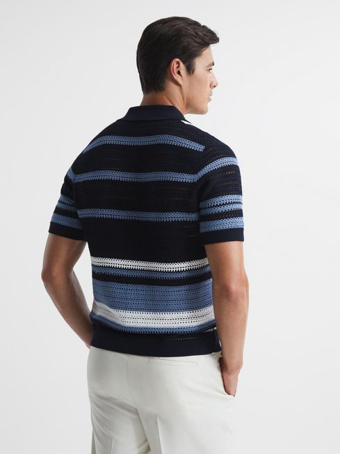 Ronan Cuban Collar Textured Detail Shirt
