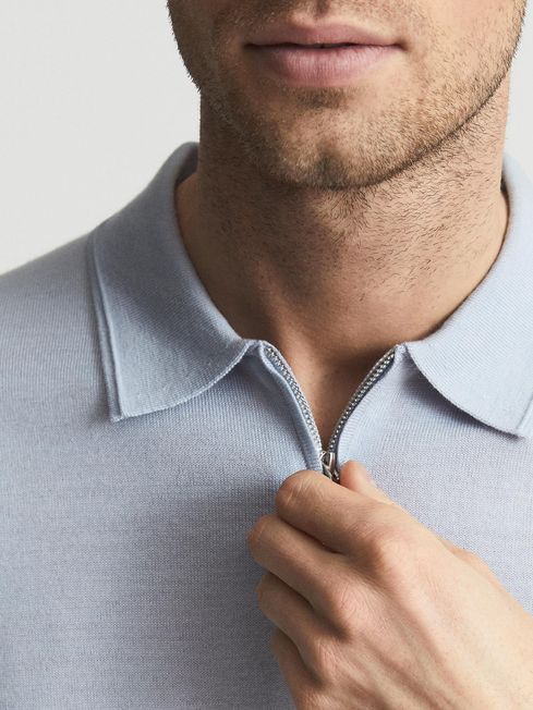 Maxwell Merino Zip Neck Polo