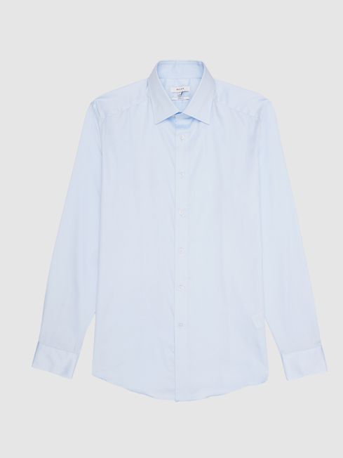 Frontier Cotton Satin Stretch Slim Fit Shirt