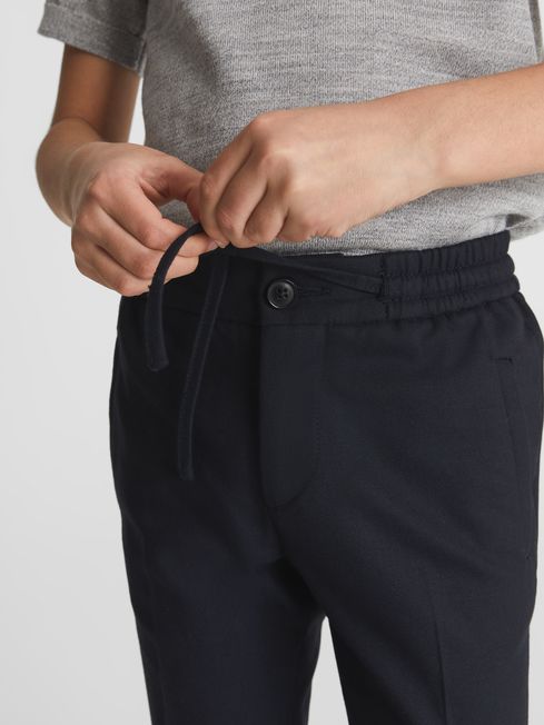 Brighton Casual Cropped Tapered Trousers