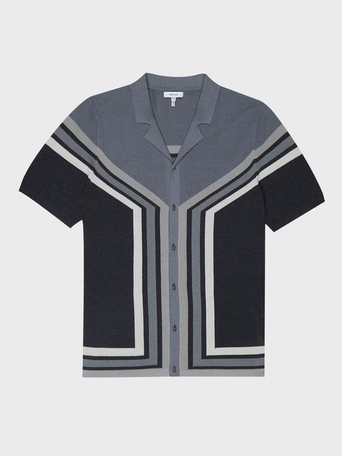 Vinci Cuban Collar Panel Detail Shirt
