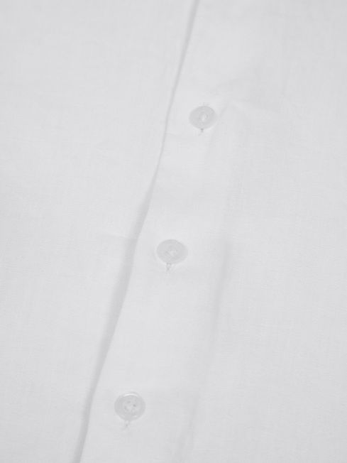 Holiday Junior Short Sleeve Linen Shirt