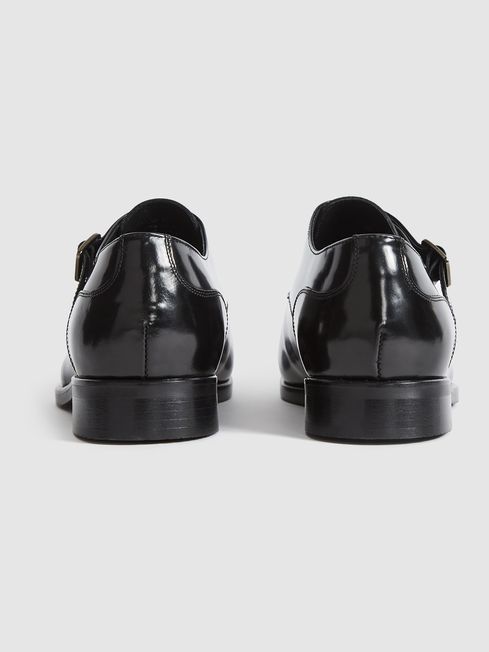 Rivington High Shine Leather Monk Strap Shoes
