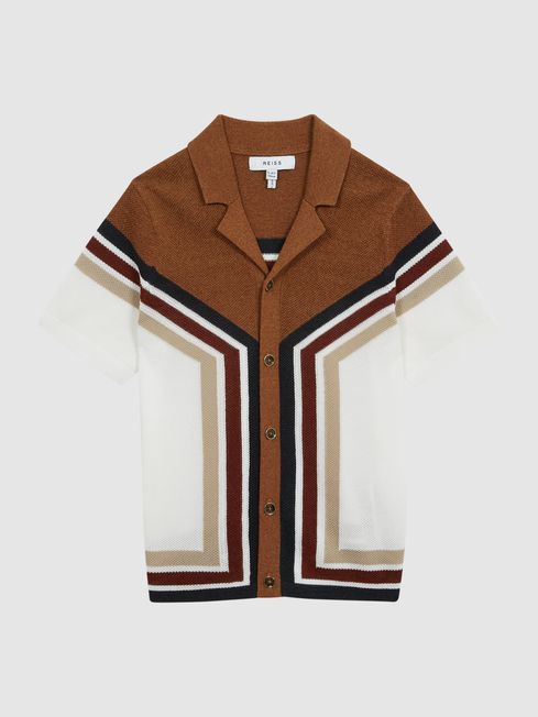 Vinci Cuban Collar Panel Detail Shirt