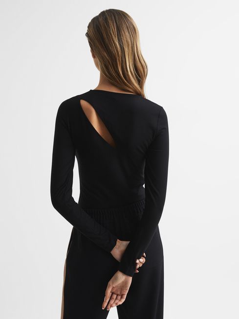 Aubrey Cut-Out Long Sleeve Top