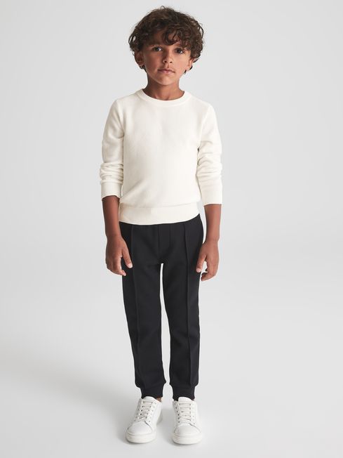 Brookes Stitch Interest Crew Neck Jumper