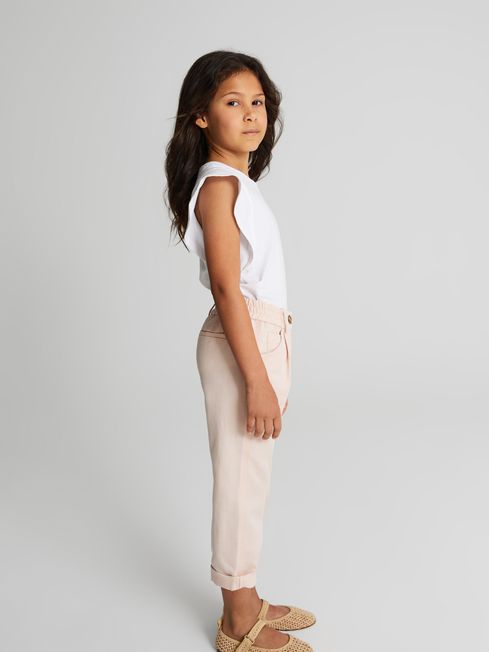 Shae Jr Junior Linen Blend Pull On Trousers