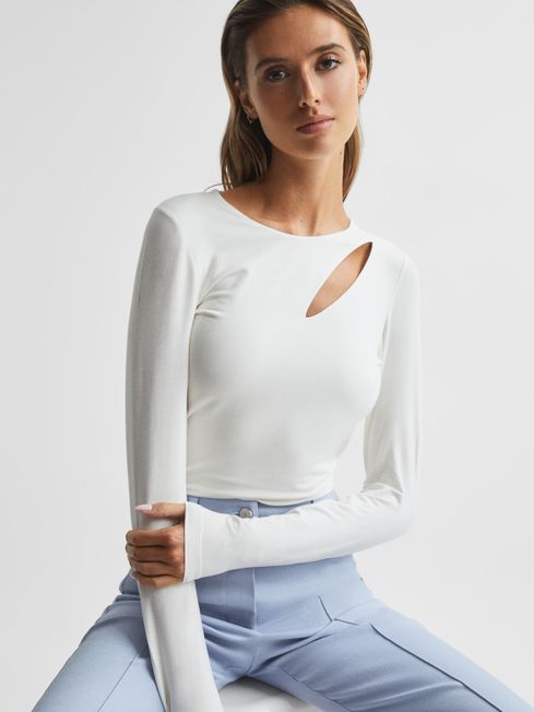 Aubrey Cut-Out Long Sleeve Top