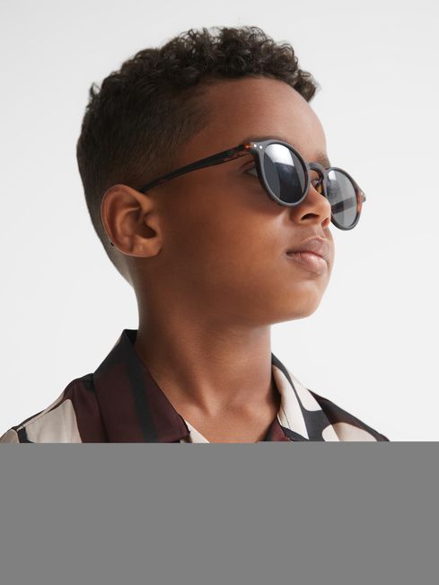 Rico Abstract Print Cuban Collar Shirt