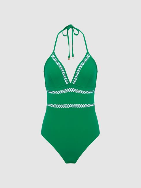 Gia Halterneck Printed Swimsuit