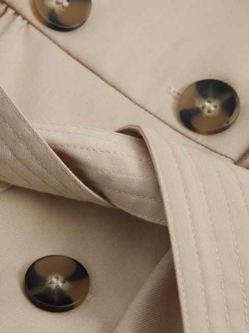 Naomi Puff Sleeve Belted Dress