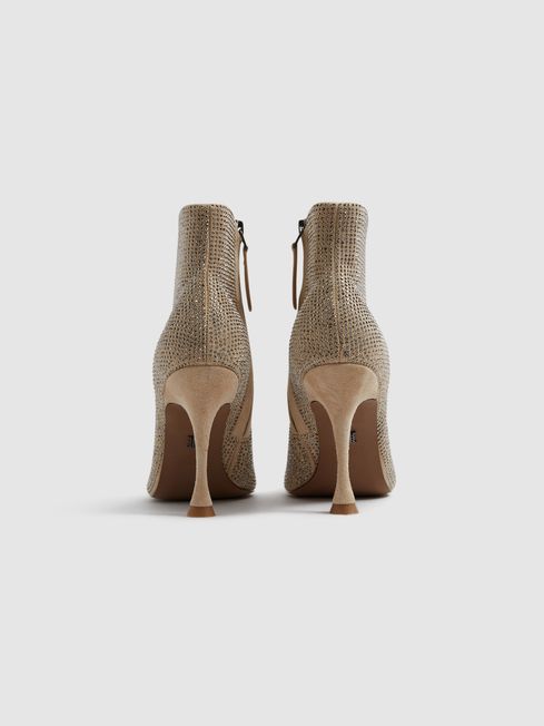 Clement Crystal Point Ankle Boots
