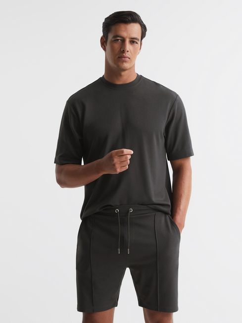 Cullen Drawstring Pintuck Shorts
