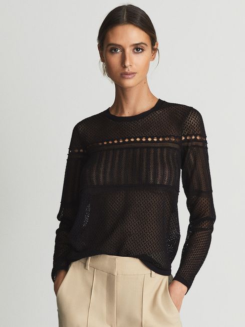 Eliana Lace Crew Neck Jumper