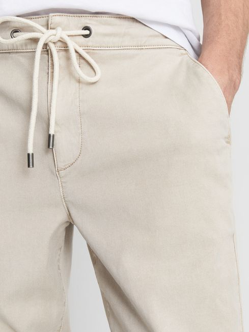 Fraser Brushed Twill Drawstring Trousers
