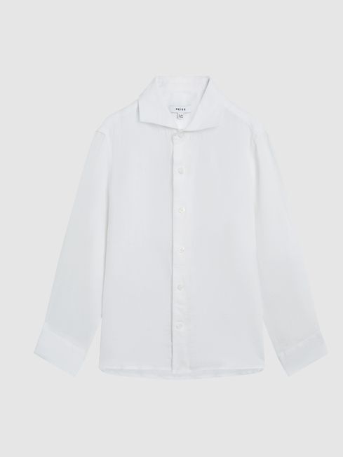 Ruban Junior Long Sleeve Linen Shirt