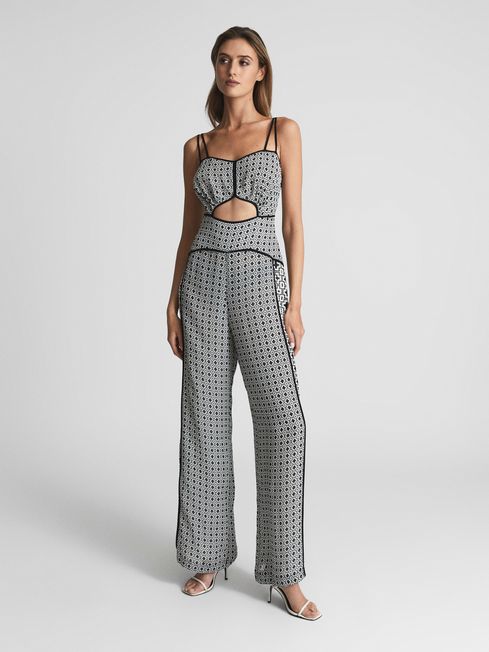 Remi Printed Wide Leg Resort Jumpsuit