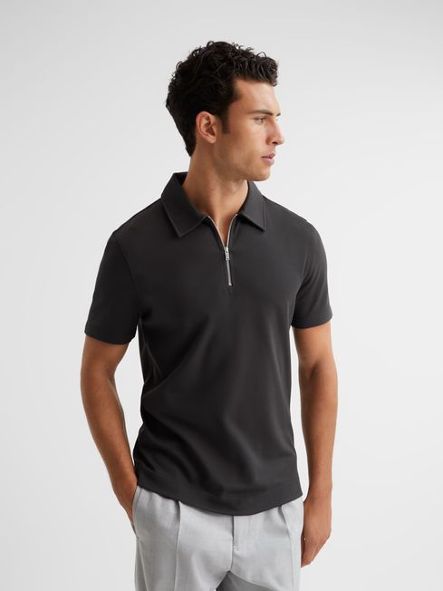 Alfie Half Zip Polo T-Shirt