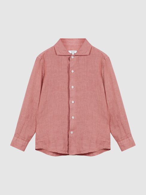 Ruban Long Sleeve Linen Shirt