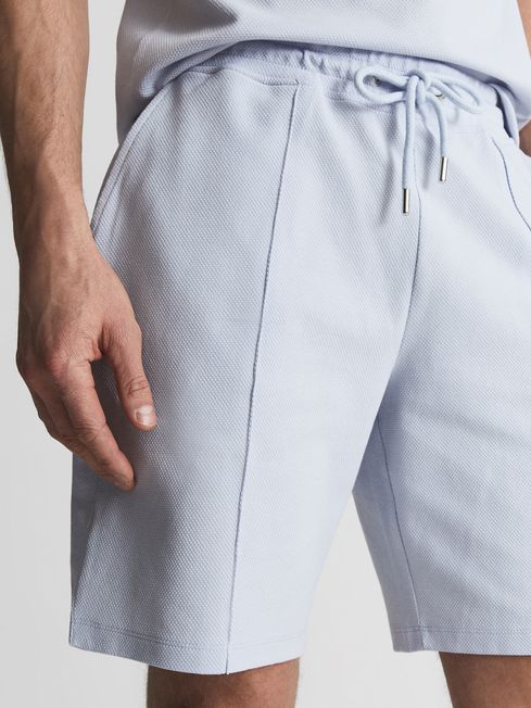 Norton Textured Drawstring Jersey Shorts