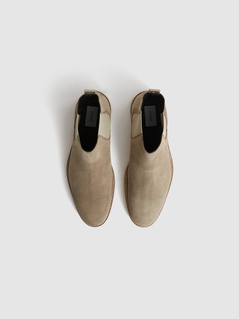 Tenor Suede Leather Chelsea Boots