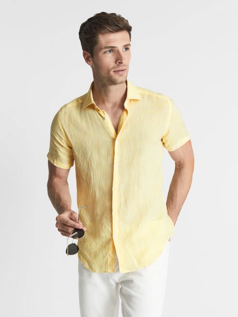 Holiday Linen Slim Fit Shirt