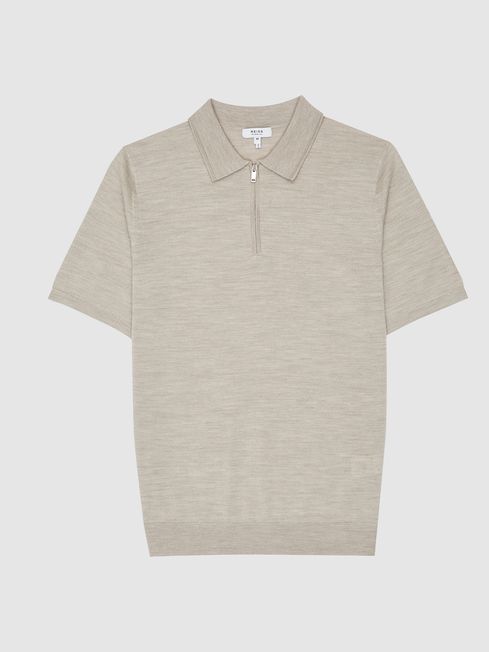 Maxwell Merino Zip Neck Polo