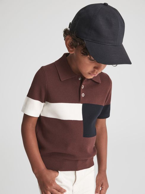 Primo Press Stud Colourblock Polo T-Shirt
