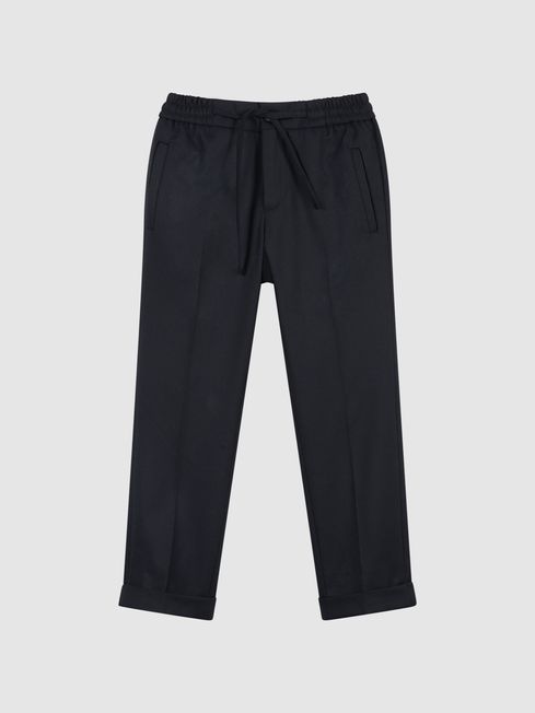 Brighton Casual Cropped Tapered Trousers