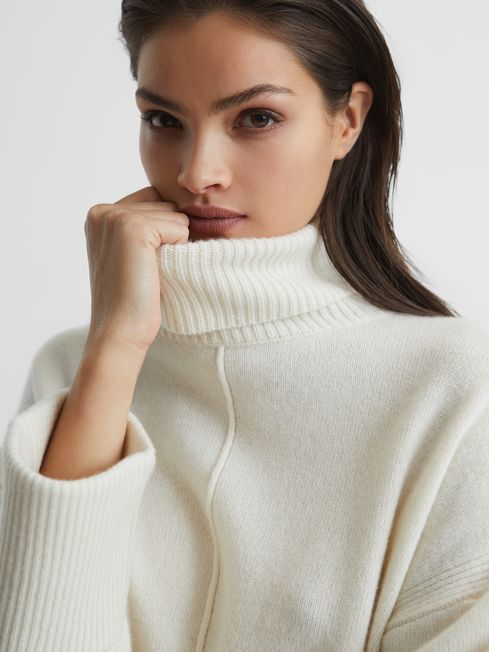 Sarah Cashmere Blend Roll Neck Jumper