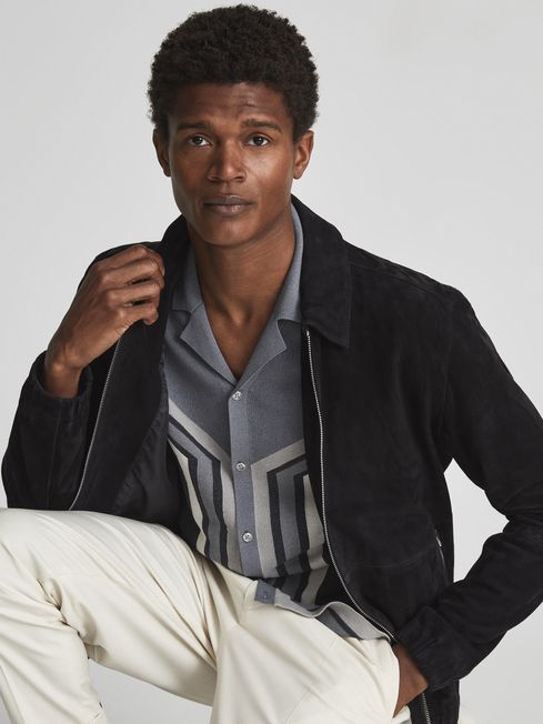 Vinci Cuban Collar Panel Detail Shirt