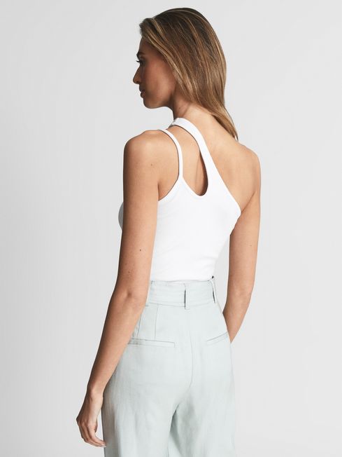 Amber One Shoulder Cut-Out Jersey Top