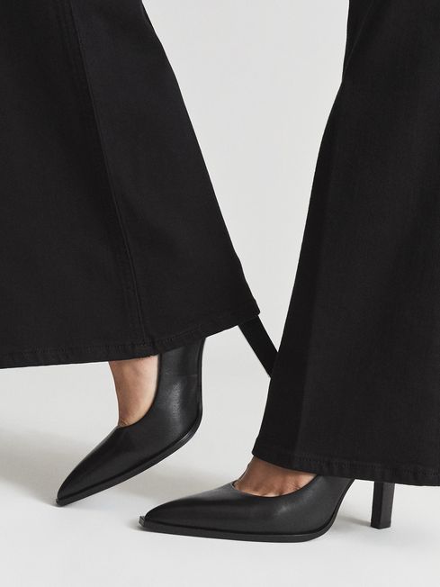 Ada Court Leather Court Shoes