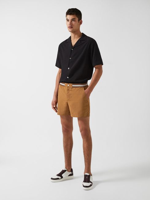 Sunseeker - Che Contrast Waistband Swim Shorts