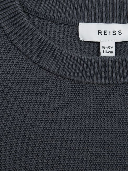 Brookes Stitch Interest Crew Neck Jumper
