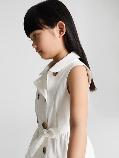 Dana Jr Junior Linen Blend Mini Dress
