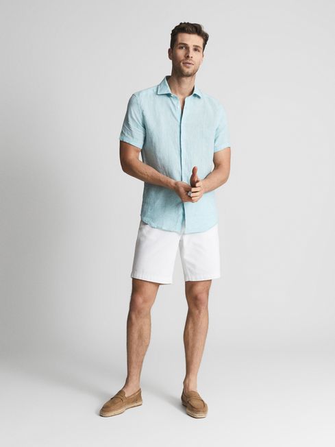 Holiday Linen Slim Fit Shirt